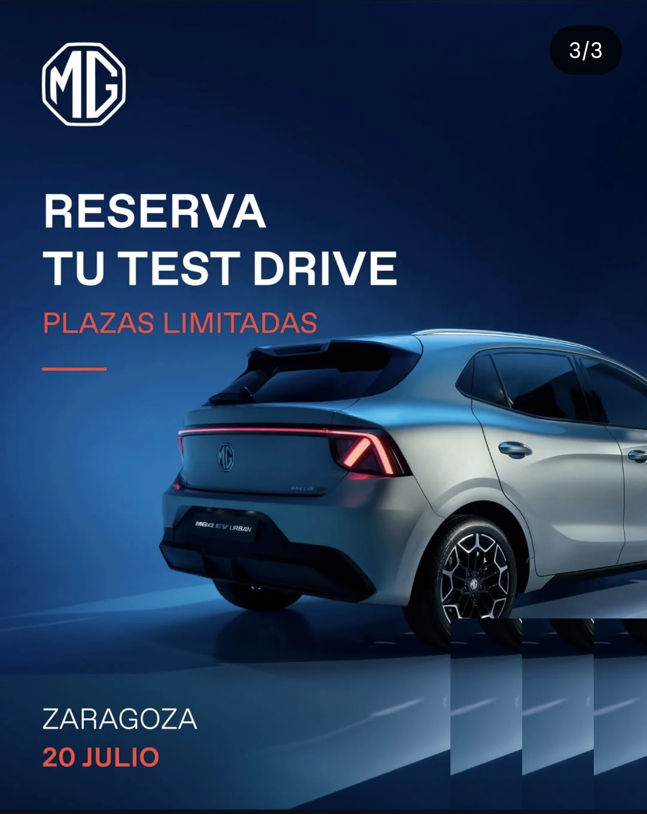 Reserva tu test drive en el MG Roadshow Drive Your Summer